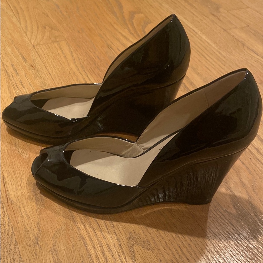 Michael Kors Black Wedge Shoes